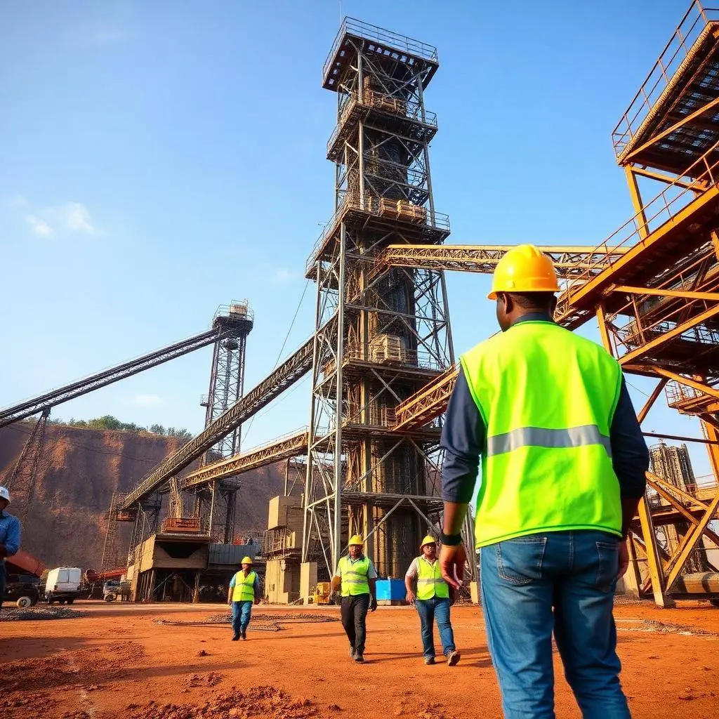 Industrial-scale gold operations in eastern Uganda